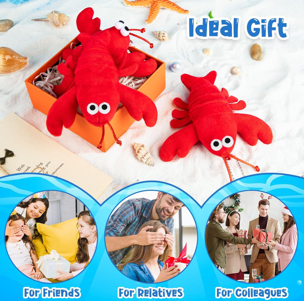 Plush Crawfish Novelty Keychain